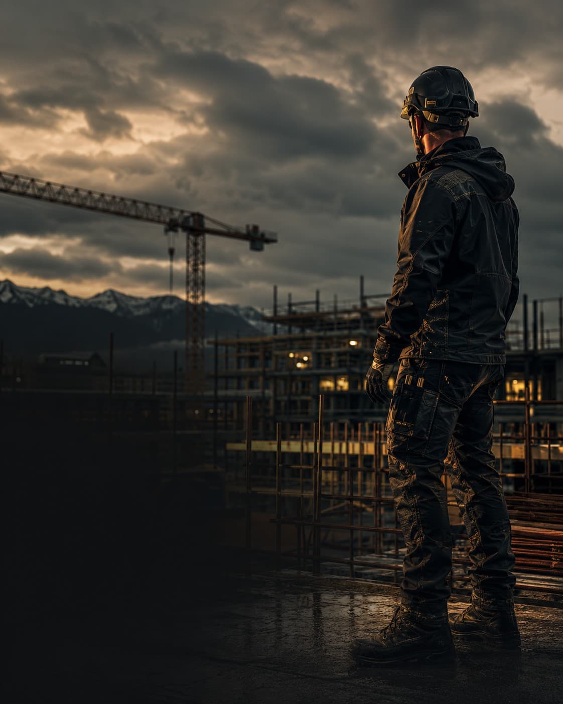 Professionelle Workwear auf einer Schweizer Baustelle
