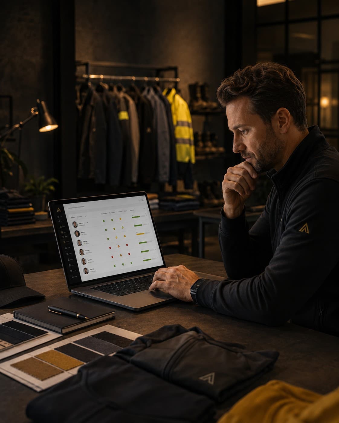 Zentrale Übersicht über Mitarbeitende und Workwear-Ausstattungen